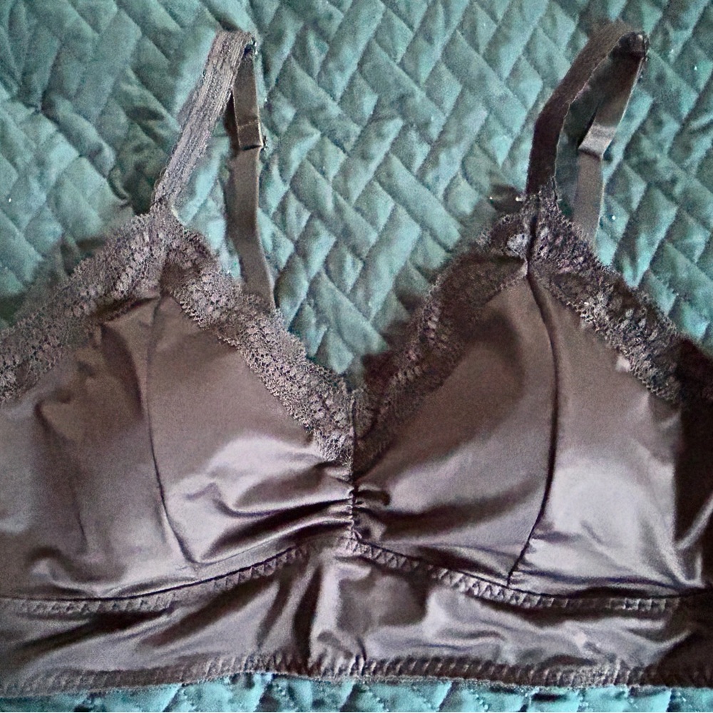 Torrid Blue Lace Trim Bra